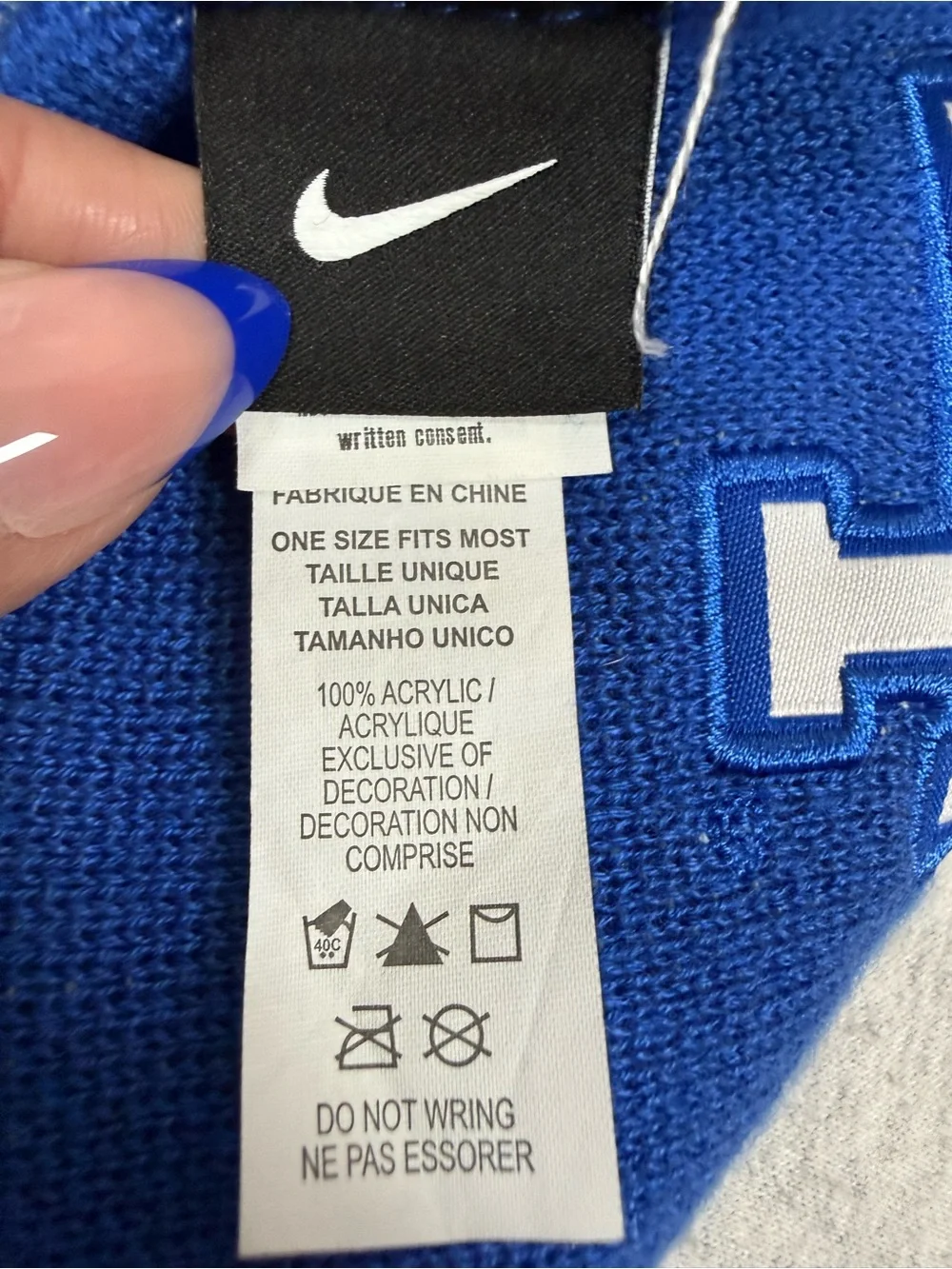 Nike Air Force Falcons Space Force Rivalry Scarf Blue- One Size
